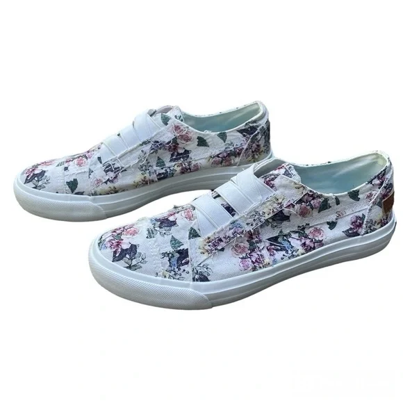 Blowfish Malibu: Marley White Vintage Floral Sneakers - Picture 4 of 5